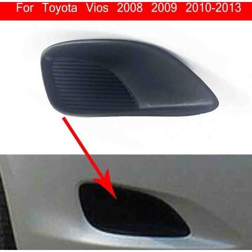 Fog Light Cover For Toyota Vios 2008 2009 2010-2013 Fog Lamp Shell Vent Car Front Bumper Grille Driving Lamp Cover ( No Hole )
