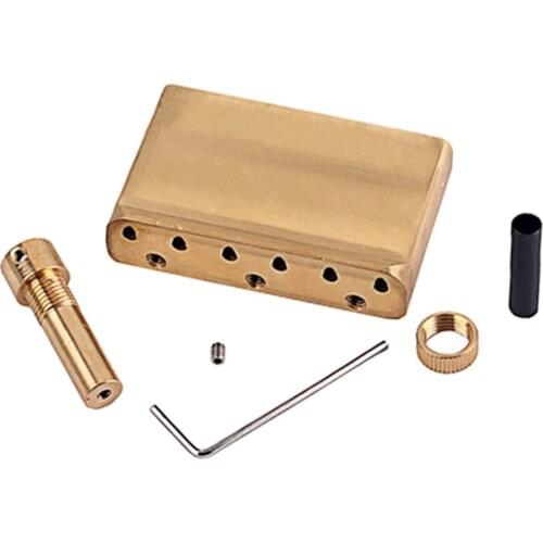 Electric Guitar Brass Tremolo Block Musical Instrument Accessory for ST Guitars, Easy to Install