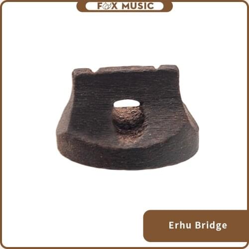 Erhu/Urheen Perform Bridge Maple Erhu Bridge String Instrument Accessory Chinese Traditional Instruments Parts Black Color