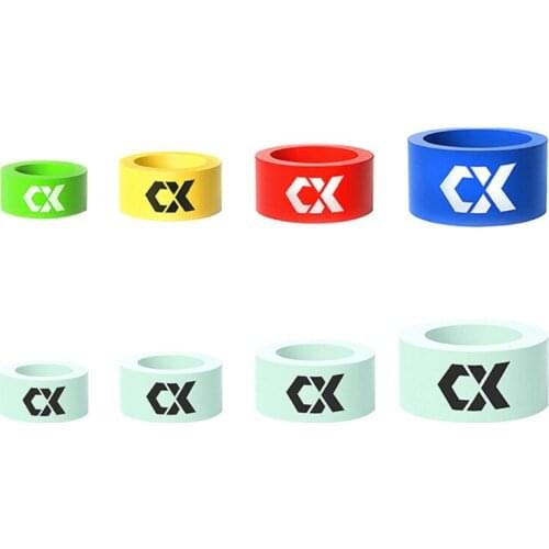 OOTDTY5Pcs/Pack Soft Flexible Silicone Elastic Float Stopper Fishing Rod Clip Stop Tackle Anti-skid Ring Fishing Rod Sleeve