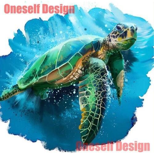 2019 top popular 5d diamond painting full square Turtle 5d diamond mosaic sale Turtle christmas decortion for home