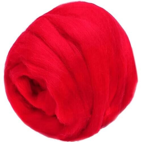 LMDZ Wool Felting Supplies, 100% Pure Wool, Chunky Yarn, Spinning Wool Roving for Needle Felting Wet Felting DIY Hand Spinning