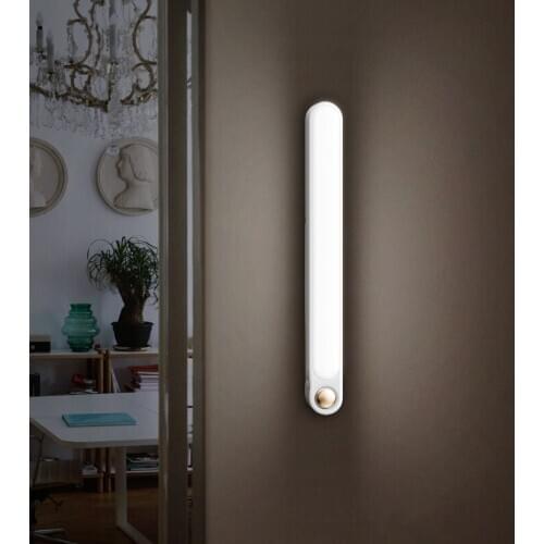 Magnetic LED Night Light Motion Sensor Bar Lamp for Bedroom Kitchen Closet Decor
