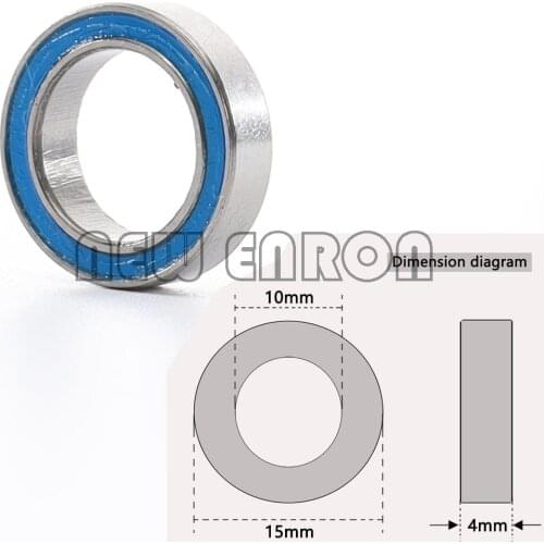 6700ZZ Miniature Chrome Steel Ball Bearing Deep Groove Blue Rubber Sealed 10*15*4mm10x15x4MM For All RC Mode Cars Heli Planes