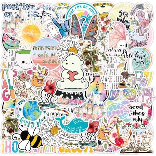 10/30/50PCS Cartoon Fresh Graffiti Laptop Guitar Motorcycle Luggage Skateboard Bike Waterproof Sticker Wholesale