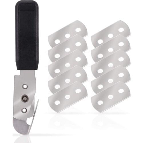 FOSHIO Carbon Fiber Wrap Cut Knife With Metal Blade Vinyl Sheet Car Film Sticker Slitter House Decal Wall Paper Tint Cutter Tool