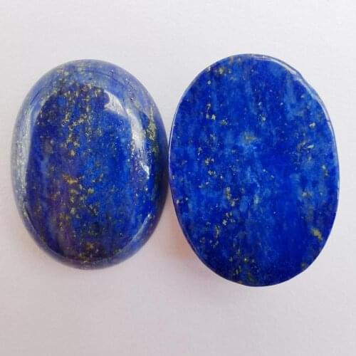 30x22MM Lapis Bead Oval Cabochon CAB GEM Jewelry Making (2pcs/lot) H195