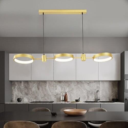Nordic Modern minimalist restaurant LED chandelier hotel cafe chandelier luxury light corridor light bar chandelier Pendant Lamp