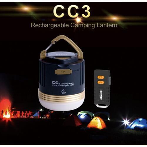 SUNREI CC3 Rechargeable Outdoors Camp Lamp Emergency Lamp Portable Waterproof Climbing LED Lantern Solar USB 9900mAh Battery