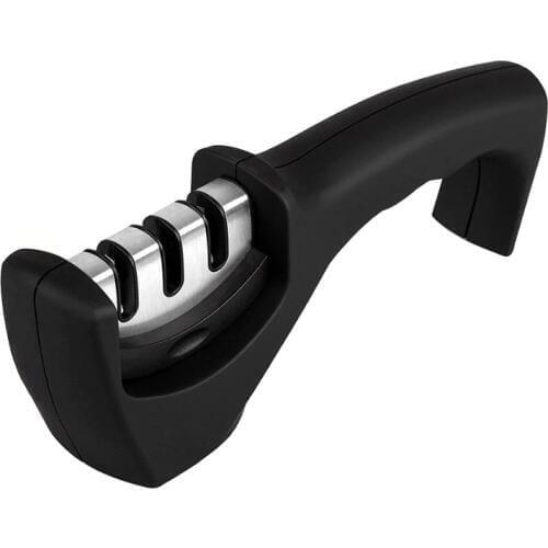 Professional Knife Sharpener 3-Stage Knife Sharpening Stone Ceramic Tungsten Steel Diamond Sharpener for Knives