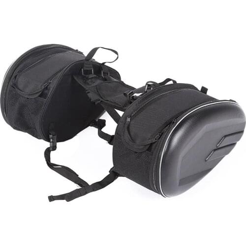 Universal Motorcycle Saddlebags Waterproof Large Capacity Helmet Travel Bag Suitcase Saddlebags Raincoat Plastics Travel Luggage