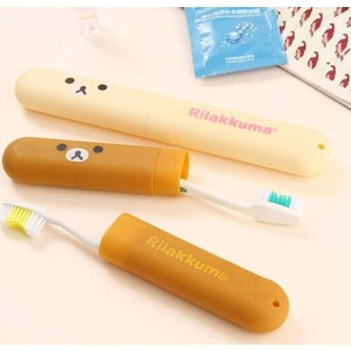 5 pcs/ lot Portable Travel Toothbrush box Trip Vrey Cute Bear Box Best Gift Child Breathable toothbrush storage toothbrush case