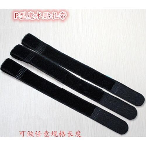 50pcs/lot 20MM x 150MM P type Straps Wire Organizer Cable ties Hook Loop Wire Management for Laptop PC TV Free shipping