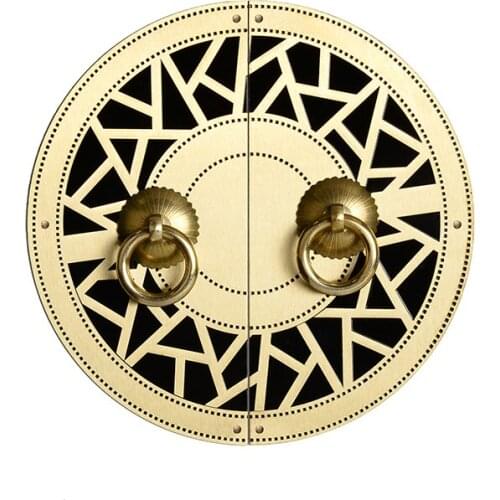 HJY Chinese Antique Furniture Cabinet Handle Brass Chinese Style Handle Retro Kitchen Cupboard Door Hardware Accessory B009