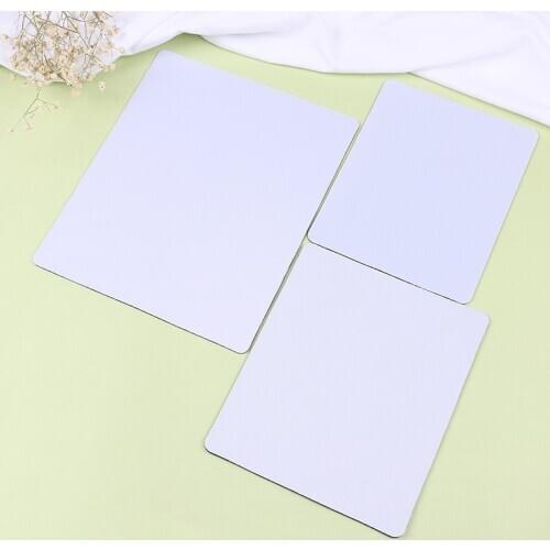 White Mouse Pad Mat For Laptop Computer Tablet PC Rubber Mouse Mat