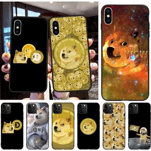 Cute Dogecoin Doge Phone Cases For iphone 12 11 Pro Max Mini XS Max 8 7 6 6S Plus X 5S SE 2020 XR Cover