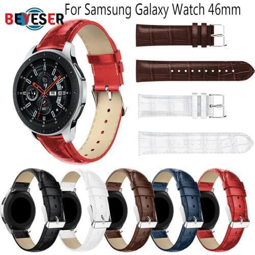 HOT Wristband Replacement Classic Leathe Watch Band Wrist Strap band For Samsung Galaxy Watch 3 45mm 46mm Gear S3 Watchband Belt