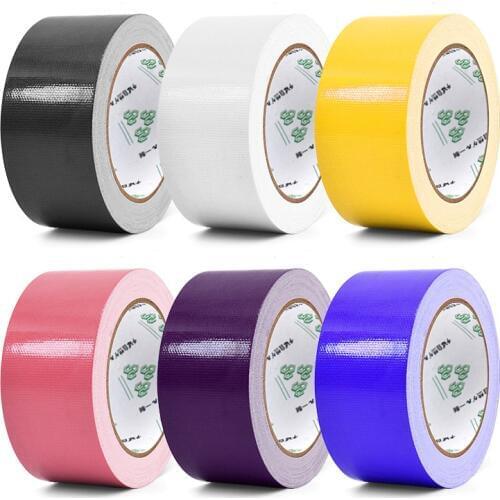 10m Long Color Base Fabric Strong Waterproof Tape No Trace of High Viscosity Carpet Tape DIY Decoration 45mm Wide Adhesive Tape
