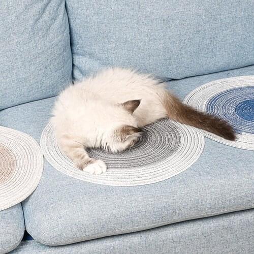 Summer Cooling Mats Blanket Pet Cats Sofa Portable Tour Camping Yoga Sleeping Pet Accessories Cat Beds Mats Cotton Thread Woven