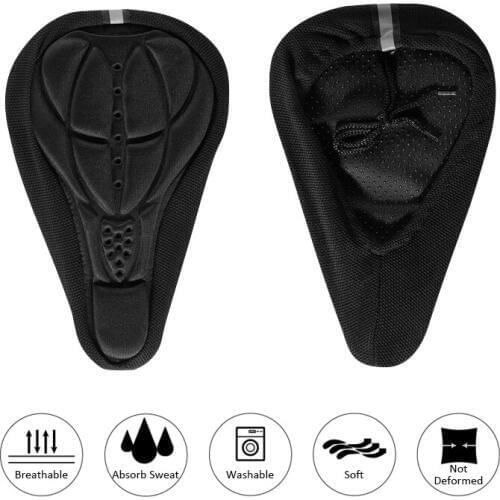 2019 Hot Sale Bike Cushion Pad Men Women Thick Cycling Bicycle Sponge Pad Seat Saddle Cover Outdoor Bike Sports Pad 3 Colors