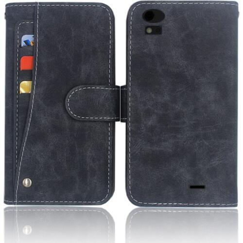Hot! MAXCOM SMART MS514 Case High quality flip leather phone bag cover case with Front slide card slot