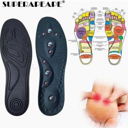 Magnetic Therapy Magnet Massage Insoles Men/ Women Therapy Acupuncture Insoles Magnetic Slimming Massaging Insert Pain Relief