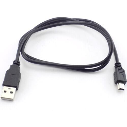 Mini USB 2.0 A Male to Mini 5 Pin male B Connector Data Sync Charging Cable Cord Adapter extension Charge Cord Line wires