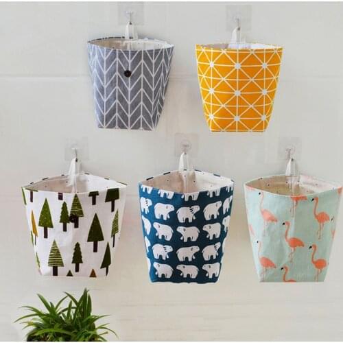 Wall Hanging Storage Bags Organizer for Home Small Pocket Desktop Box Pockets for Bathroom Home Door Pendant Decor Supplies