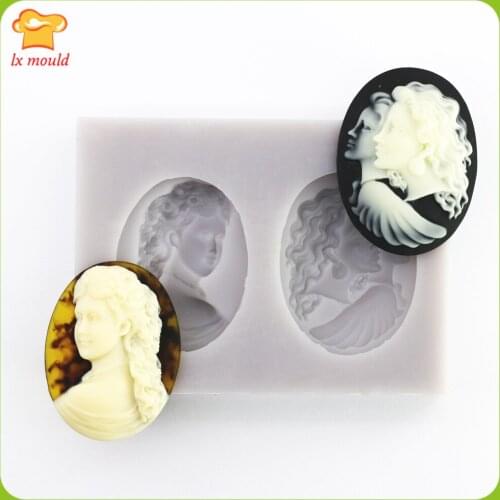 New Sissi Princess Silicone Mold Resin Chocolate Gemstone Emboss Eden Mould
