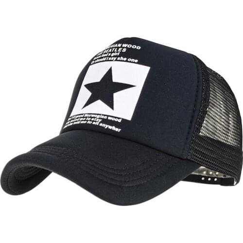 2021 Summer New Brand Five-star Baseball Cap for Women Outdoor Fashion Truck Sunshade Sun Hat Men Breathable Mesh Cap