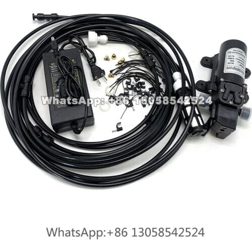 9m Garden Water Mist Spray Sprayer for Flowers Plant Greenhouse, Misting System Automatic Water Pump Sprayer, Mini Water Sprayer