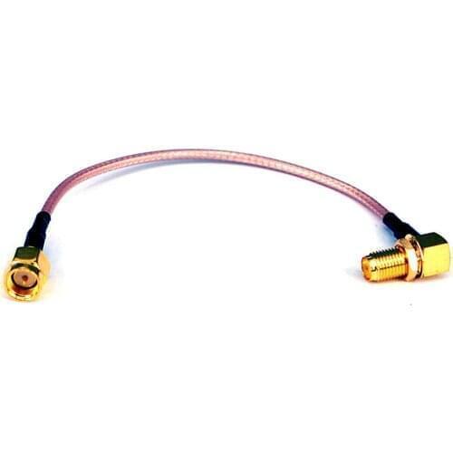 10pcs RF adapter RF connector SMA Cable SMA Female Rightangle to SMA Male RG316 Pigtail 15cm Cable for antenna booster