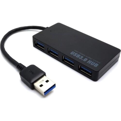 USB HUB 4 Port USB 3.0 Splitter With Micro USB Power Port Multiple High Speed OTG Adapter LED Indicator for Computer Laptop