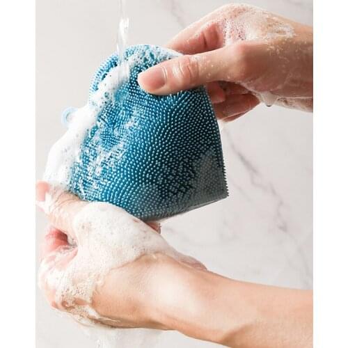 Silicone Cleaning Brushes Kitchen Dish Bowl Scouring Pad Star Flower Heart Shape Fruit Vegetable Potato Cleaning Brush Tool