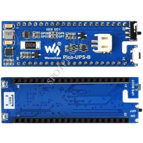 UPS Module for Raspberry Pi Pico Uninterruptible Power Supply Li-po Battery Stackable Design