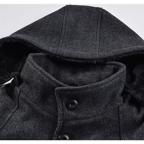 Winter Coat Men Plus Size Woolen Coat For Man Winter Jacket Men Grey Mens Coats Overcoats 5xl Casaco Masculino KJ245
