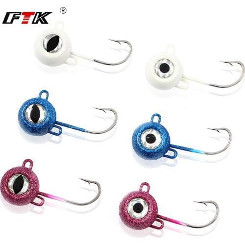 FTK Jig Head Hook 1PC 120g-180g High Carbon Steel Fishing Hook Bass Crankbait Lead Jig Lure Soft Lure Fishing Accessories Pesca