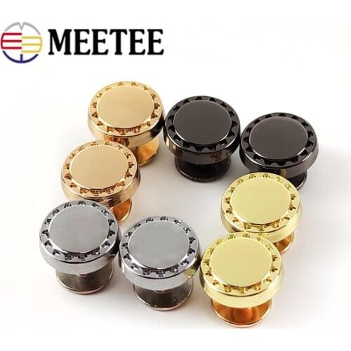 10/20/50pcs 10mm Round Head Nail Rivet Screw Fastener Bags Studs Handbag Bottom Decorative Nails Metal Buckles DIY Leather Craft