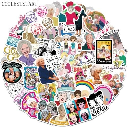 10/50Pcs/pack Cartoon tv show The Golden Girls Stickers For Mobile Phone Suitcase Skateboard Motorcycle Bicycle Water Cup Laptop
