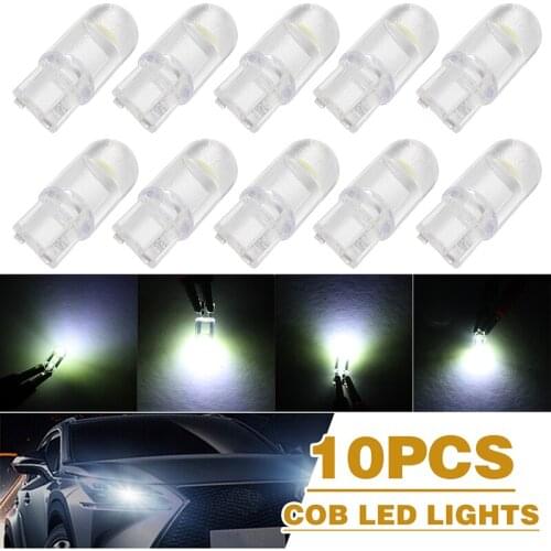 10pcs 12W 0.15A 1.5W Car T10 LED Side Light T10 W5W 168 194 White Bulbs Auto Error Free Canbus Signal Lamp Accessories Parts