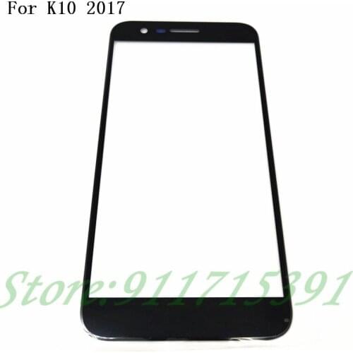 10Pcs/Lot For LG K10 2017 X400 MS250 K121K M250 M250N Touch Screen Front Glass Panel Front Outer Glass Lens