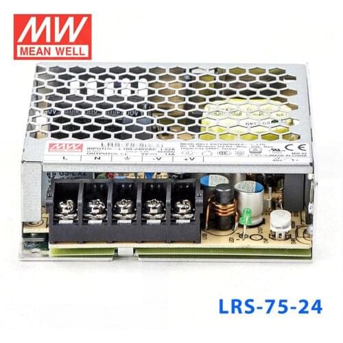 2PACK)Meanwell 75W Power Supply LRS-75-24V 5V 12V 15/36V 48V 1.6/2.1/3.2A 5/6/14A DC Display LED light strip Monitor NES/RS/EDR