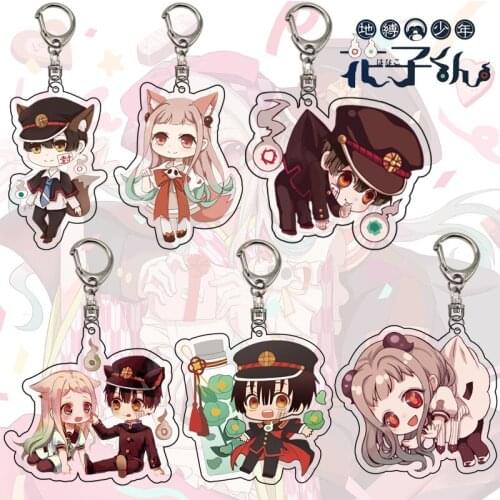2020 Anime Toilet-bound Acrylic Keychain Toilet Bound Jibaku Shounen Hanako Kun Pendant Keyrings