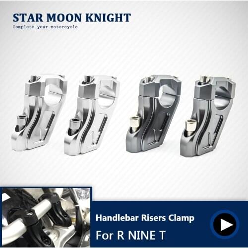 28mm Handle Bar Clamp Raised Extend Handlebar Mount Riser For BMW R Nine t R9T 2014 2015 2016 2017 2018