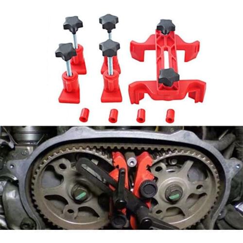 5 Pcs/set Universal Camshaft Dual Cam Clamp Alignment Car Engine Timing Belt Fix Changer Gear Locking Tool Holder Lock Retainer