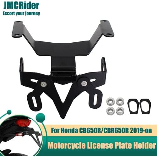 Motorcycle Accessories Folding license plate cover License Plate Holder For Honda CB650R CBR650R CB CBR 650 R 2019 2020 2021