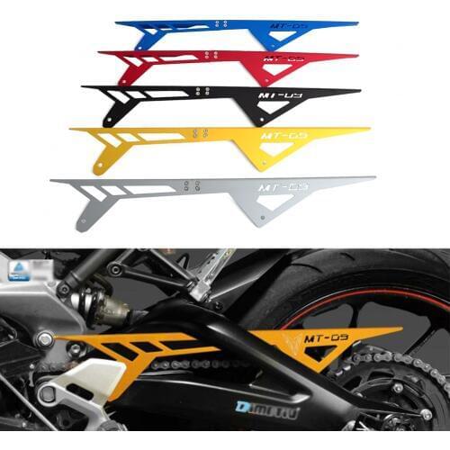 NICECNC CNC Chain Guard Cover Protector Decoration For Yamaha MT-09 MT09 2013 2014 2015 2016
