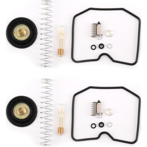 Areyourshop for Kawasaki ex250 ex500 el ex en zx 250 500 Ninja 250R EX250F Deluxe Carburetor CARB rebuild Kit Eliminator 2Sets