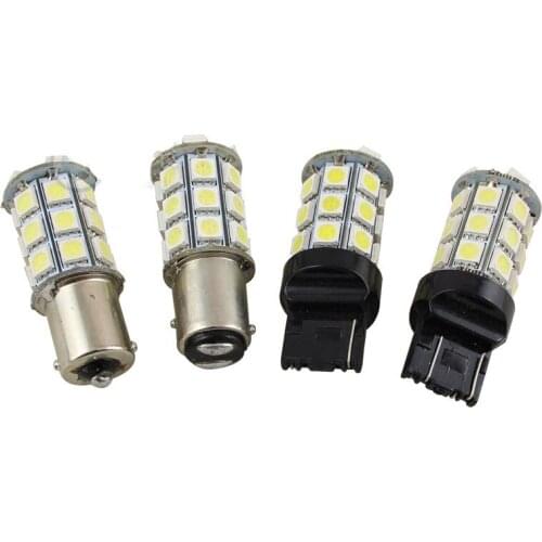 Car led brake light turn signal turn to fog light rear 5050 chip 27SMD ultra high low foot double wire