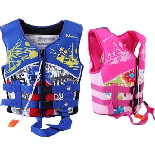 MANNER kid Water Sport Life Vest For Kids Children Swimming Life Jacket With Whistle Boys And Girls kids Diving Safety Equipment